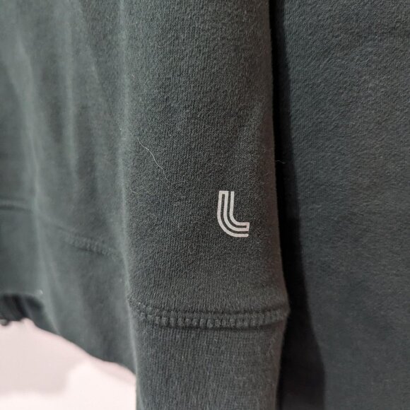 Lole Hunter Green Scuba Style Zip Up Hoodie Women's M Athleisure 24 Inch L - Picture 5 of 9